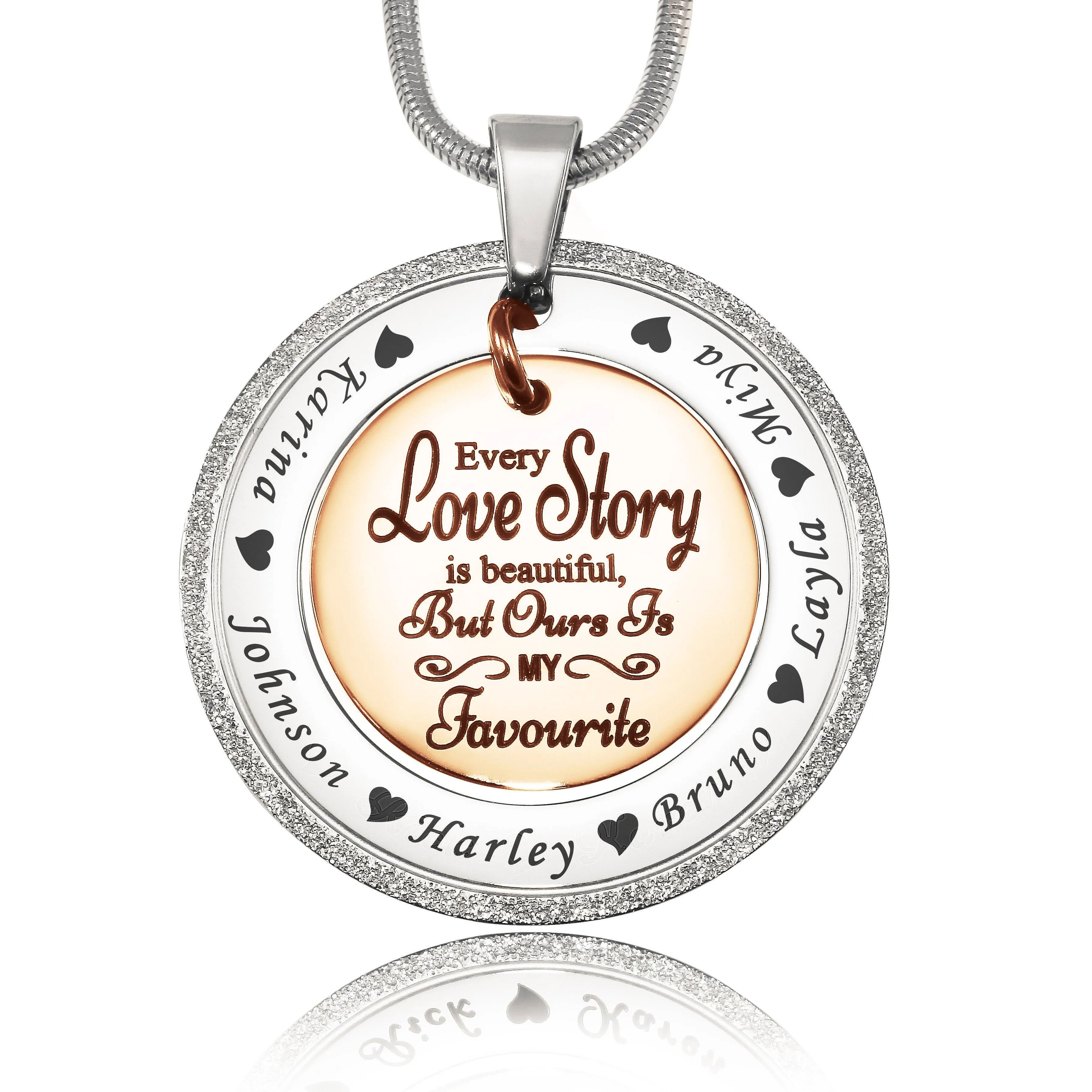 Sparkling Love Story Necklace