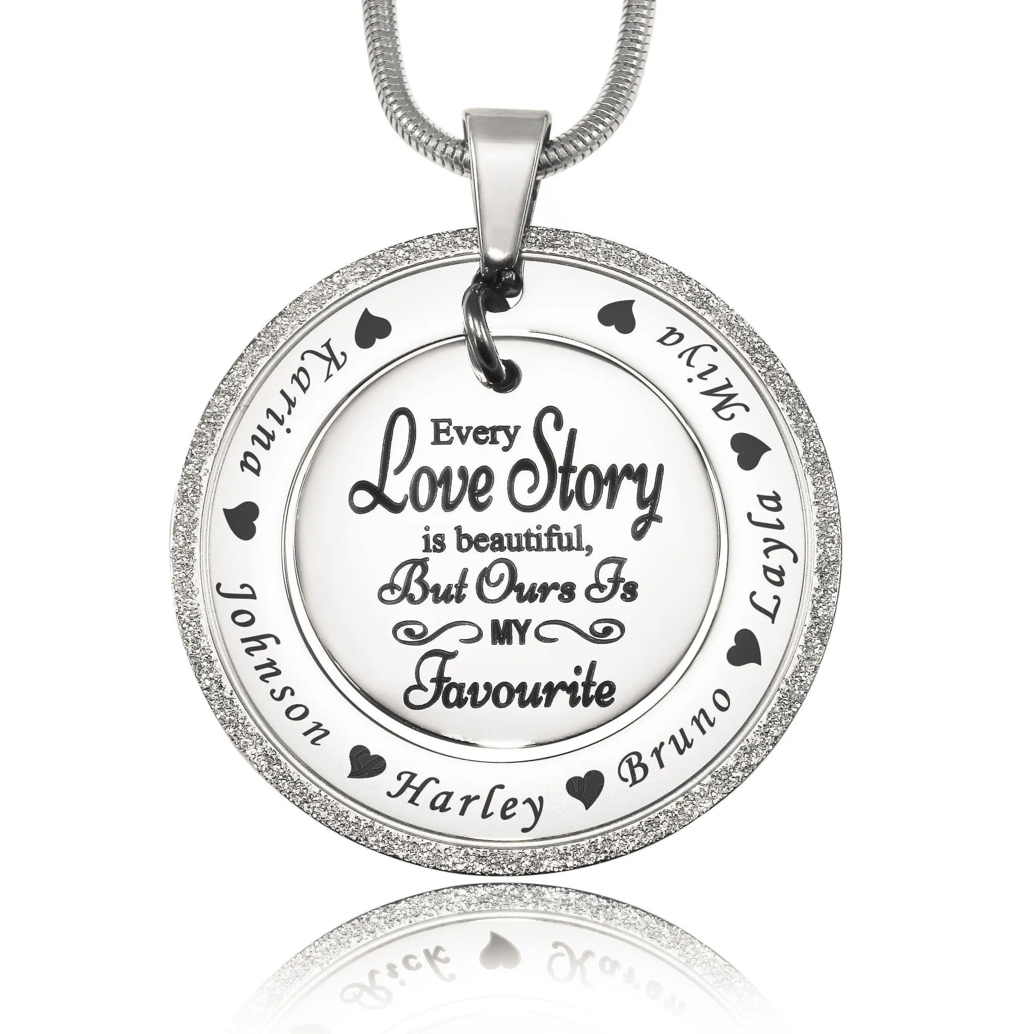 Sparkling Love Story Necklace