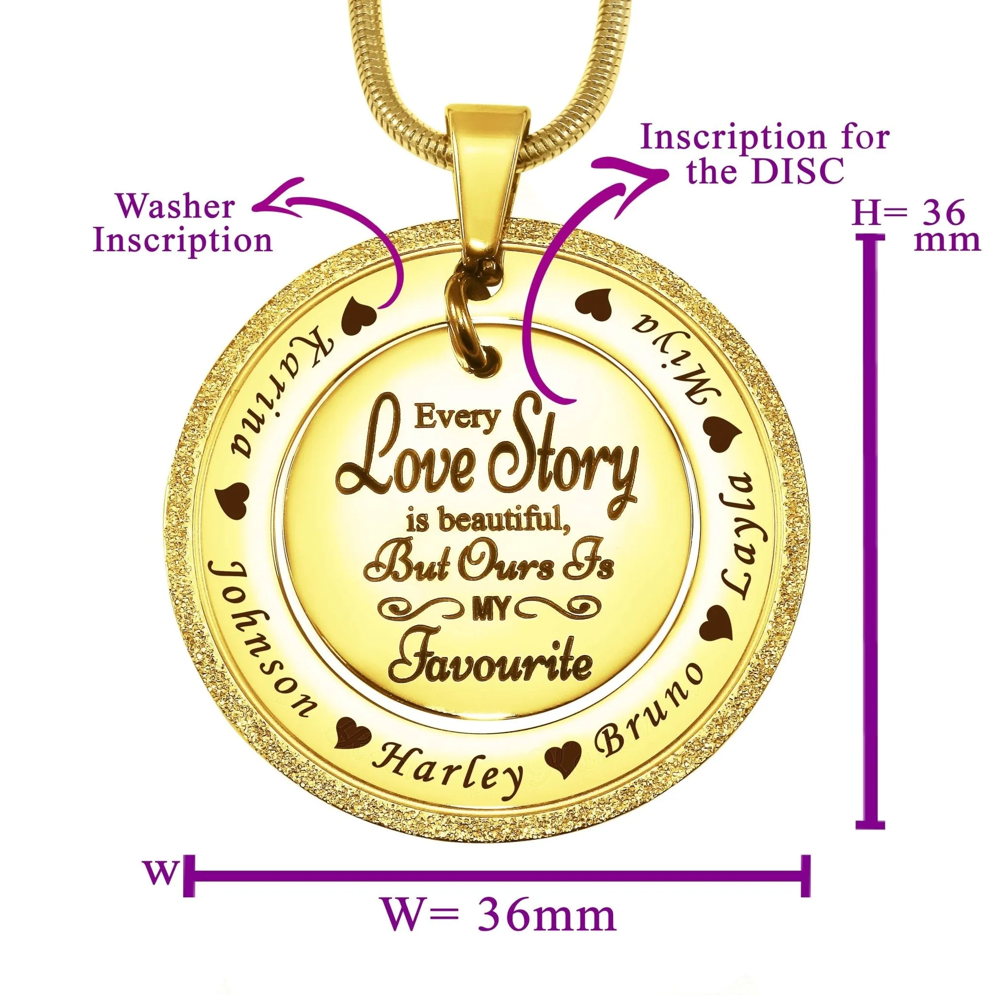 Sparkling Love Story Necklace