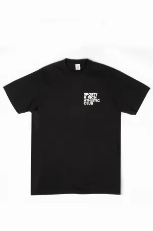 SPORTY AND RICH EXERCISE OFTEN T-SHIRT BLACK