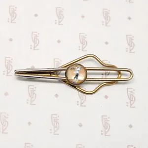 Sporty Golf Reverse Painted Crystal Tie Bar