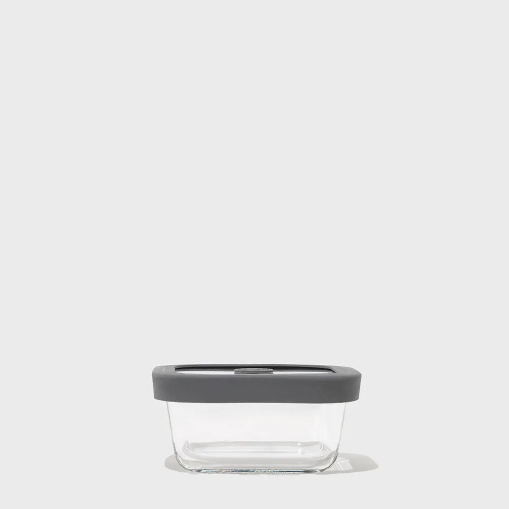 Square Glass Food Storage Containers (Set of 4)