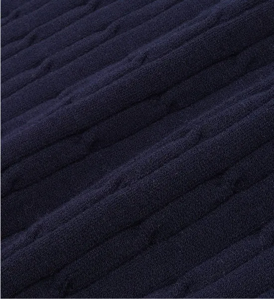 SRC Cableknit Vest - Navy/White