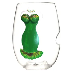 Stemless Wine Boobie Glass