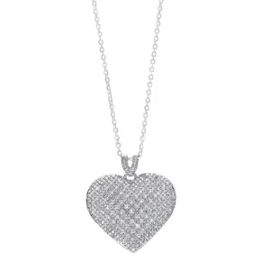 Sterling Silver Sparkling Heart