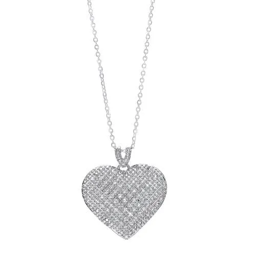 Sterling Silver Sparkling Heart