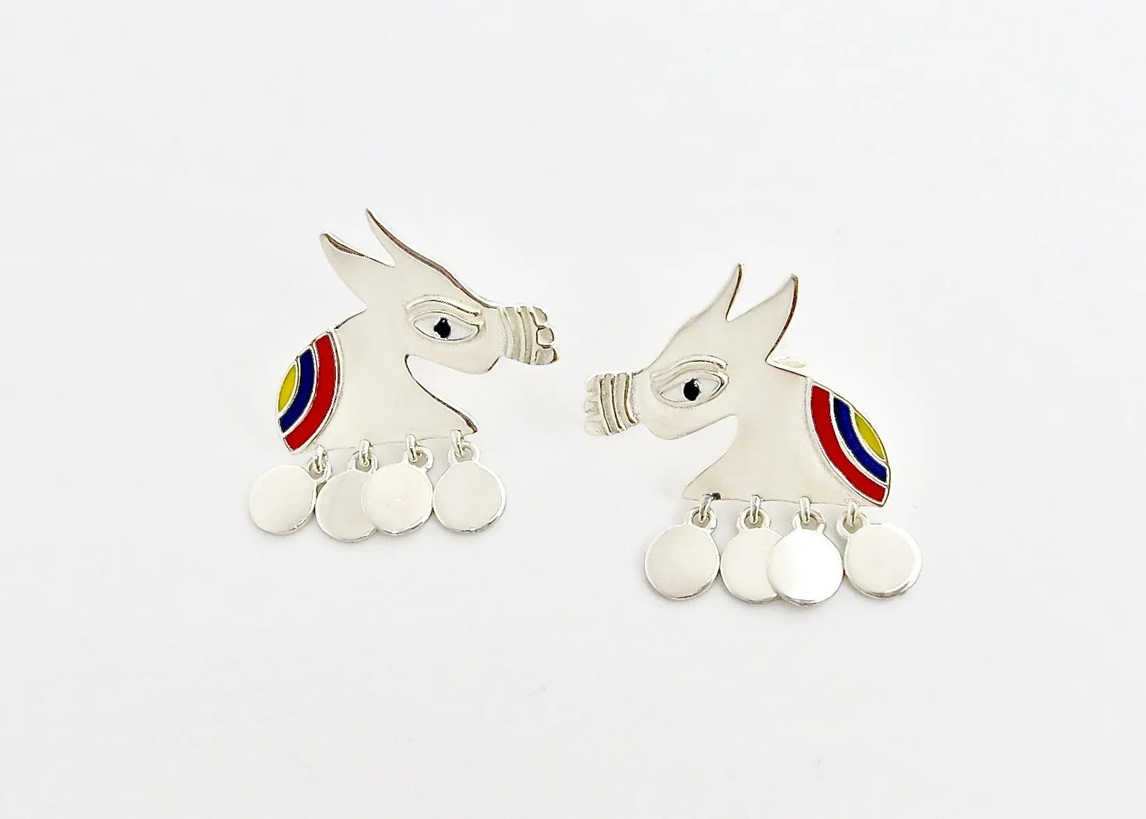 Stunning, folksy 'Ashva' (horse) earrings