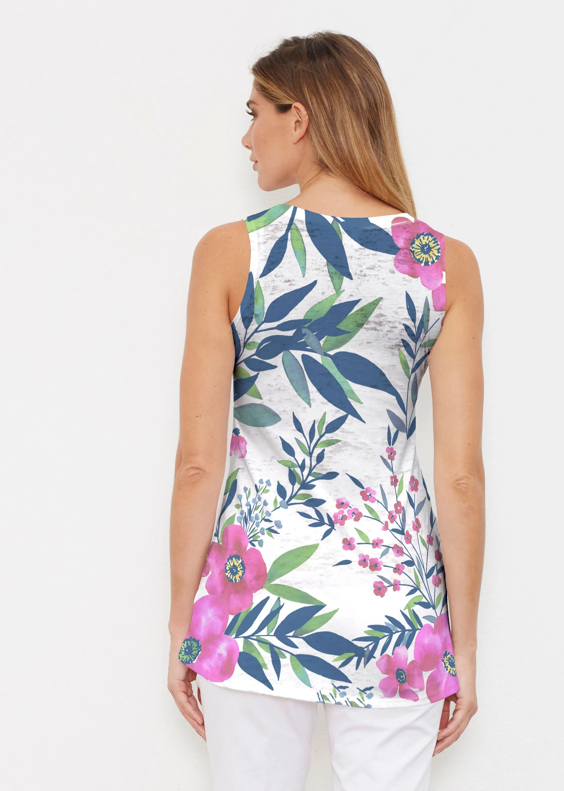 Summer Floral (13423) ~ Signature High-low Tank