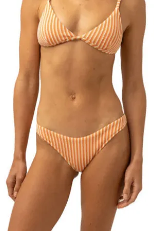 Sunbather Stripe High-Cut Cheeky Bottoms