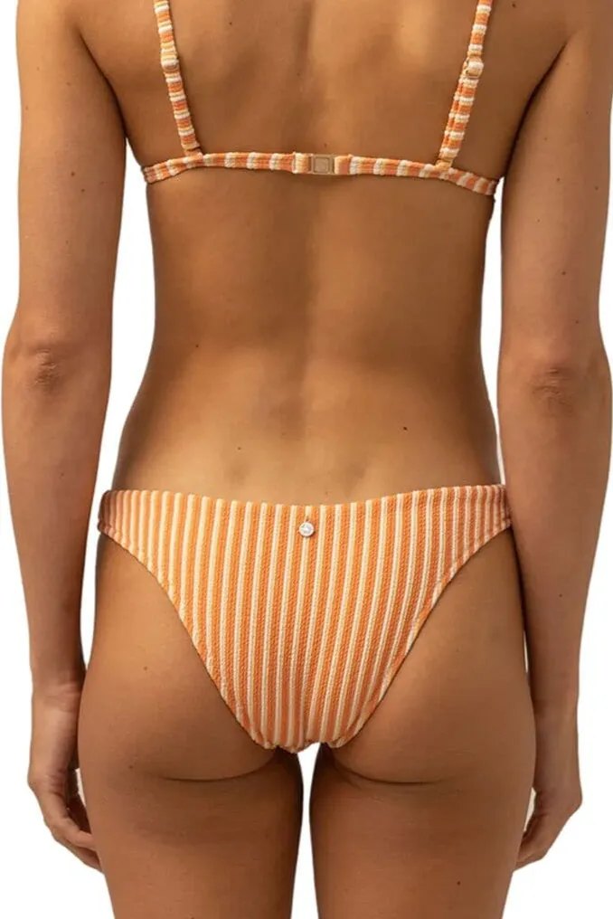 Sunbather Stripe High-Cut Cheeky Bottoms