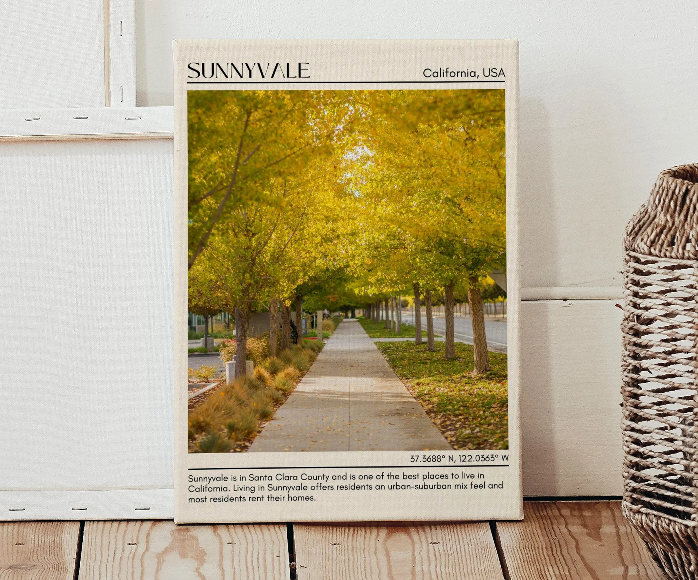 Sunnyvale Minimal Wall Art, California, USA