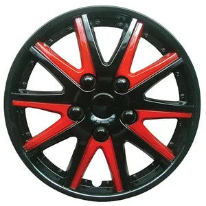 Suzuki Ignis Black Red Wheel Trims Covers (2000-2003)