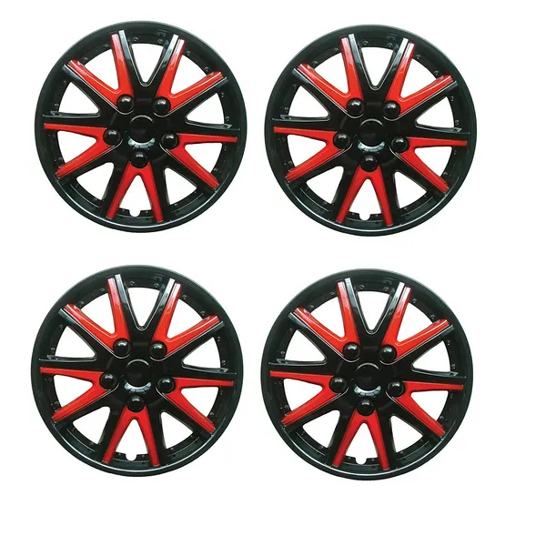 Suzuki Ignis Black Red Wheel Trims Covers (2000-2003)