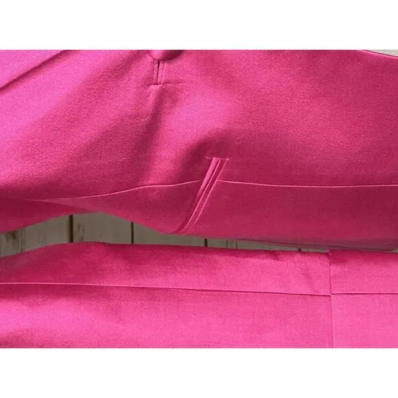 Talbots bright pink silk/cotton single-breasted blazer Elle Woods Size 4