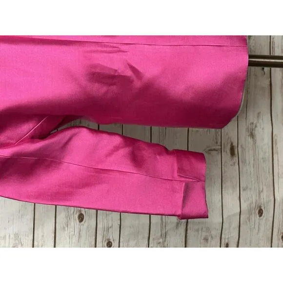 Talbots bright pink silk/cotton single-breasted blazer Elle Woods Size 4