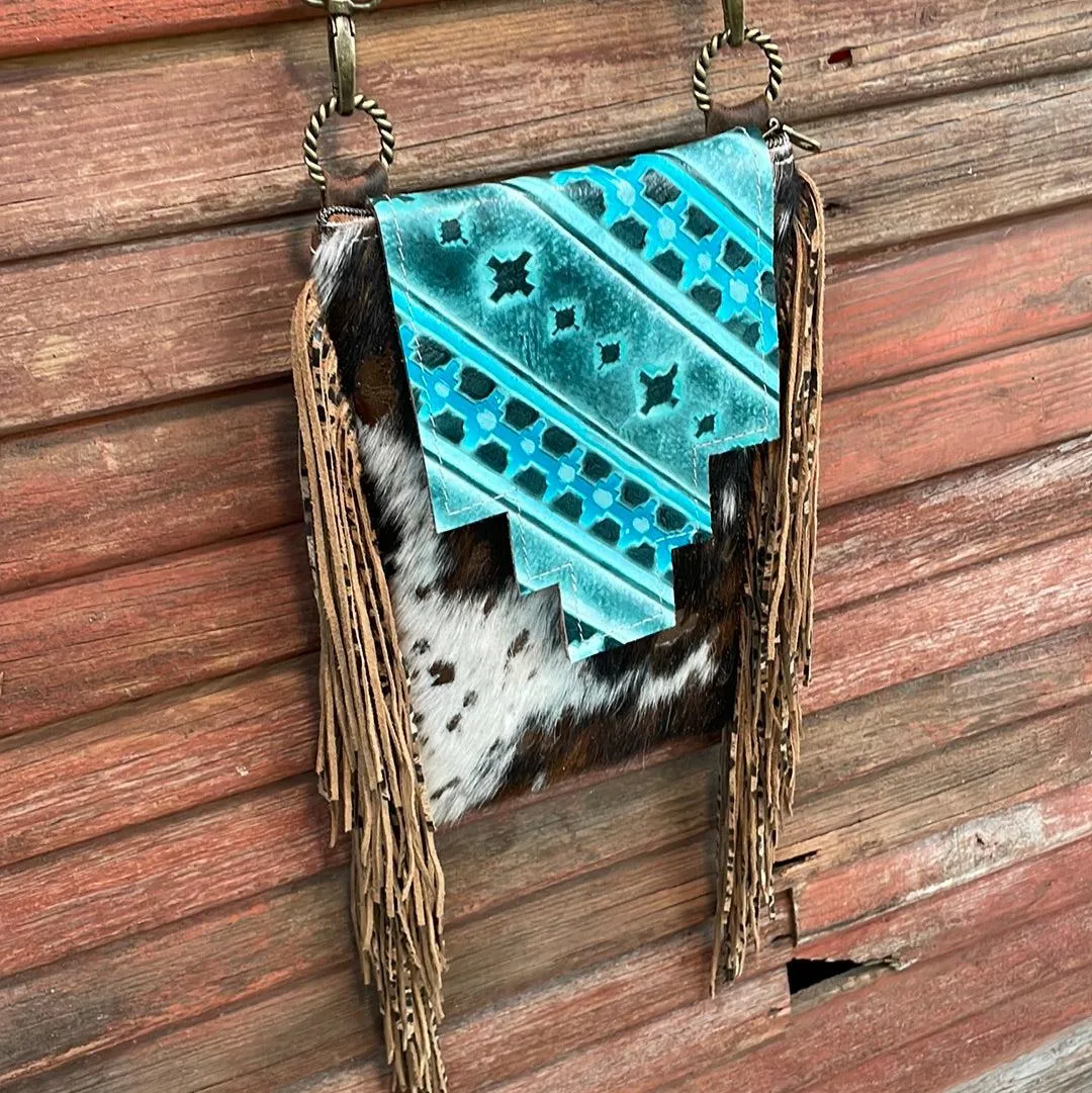 Tammy - Acid Wash w/ Turquoise Matrix Navajo Flap