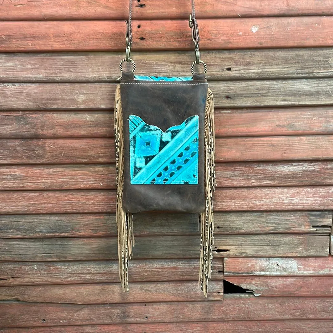 Tammy - Acid Wash w/ Turquoise Matrix Navajo Flap