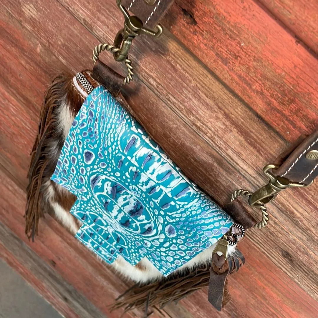 Tammy - Tricolor w/ Glacier Park Croc Flap