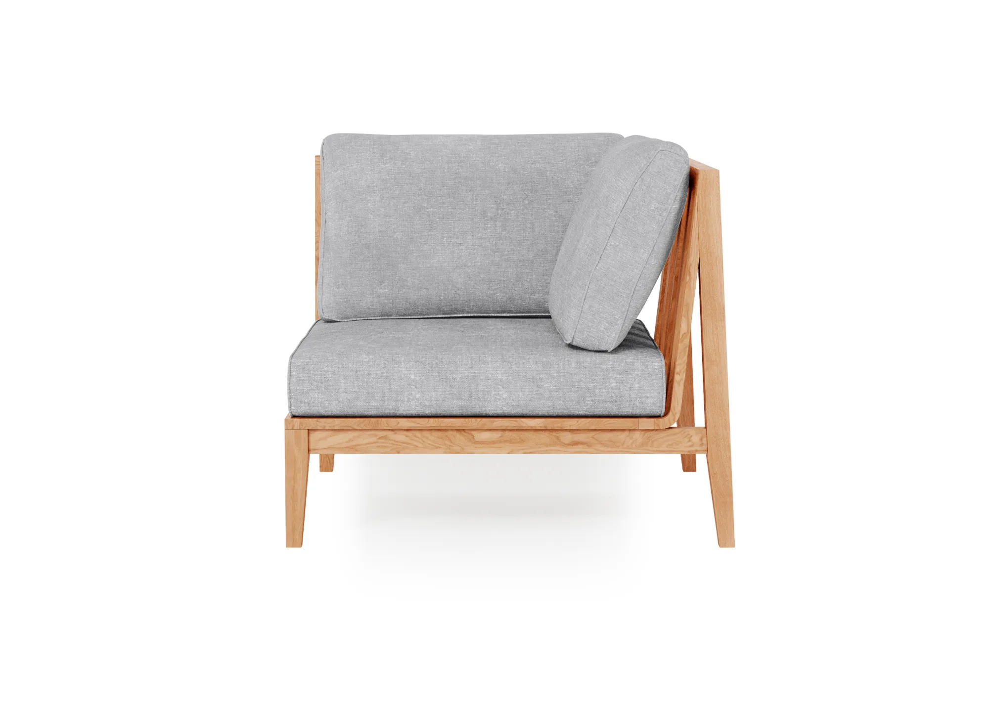 Teak Outdoor Corner Chair - Left