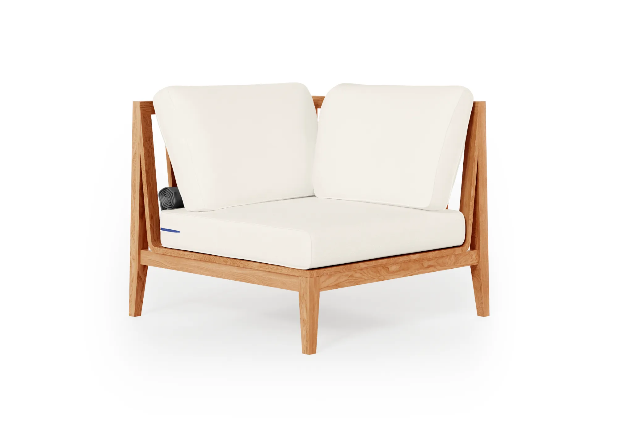 Teak Outdoor Sectional Chair - Left