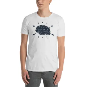 Think Out of The Box T shirt White New Idea T Shirt for Men