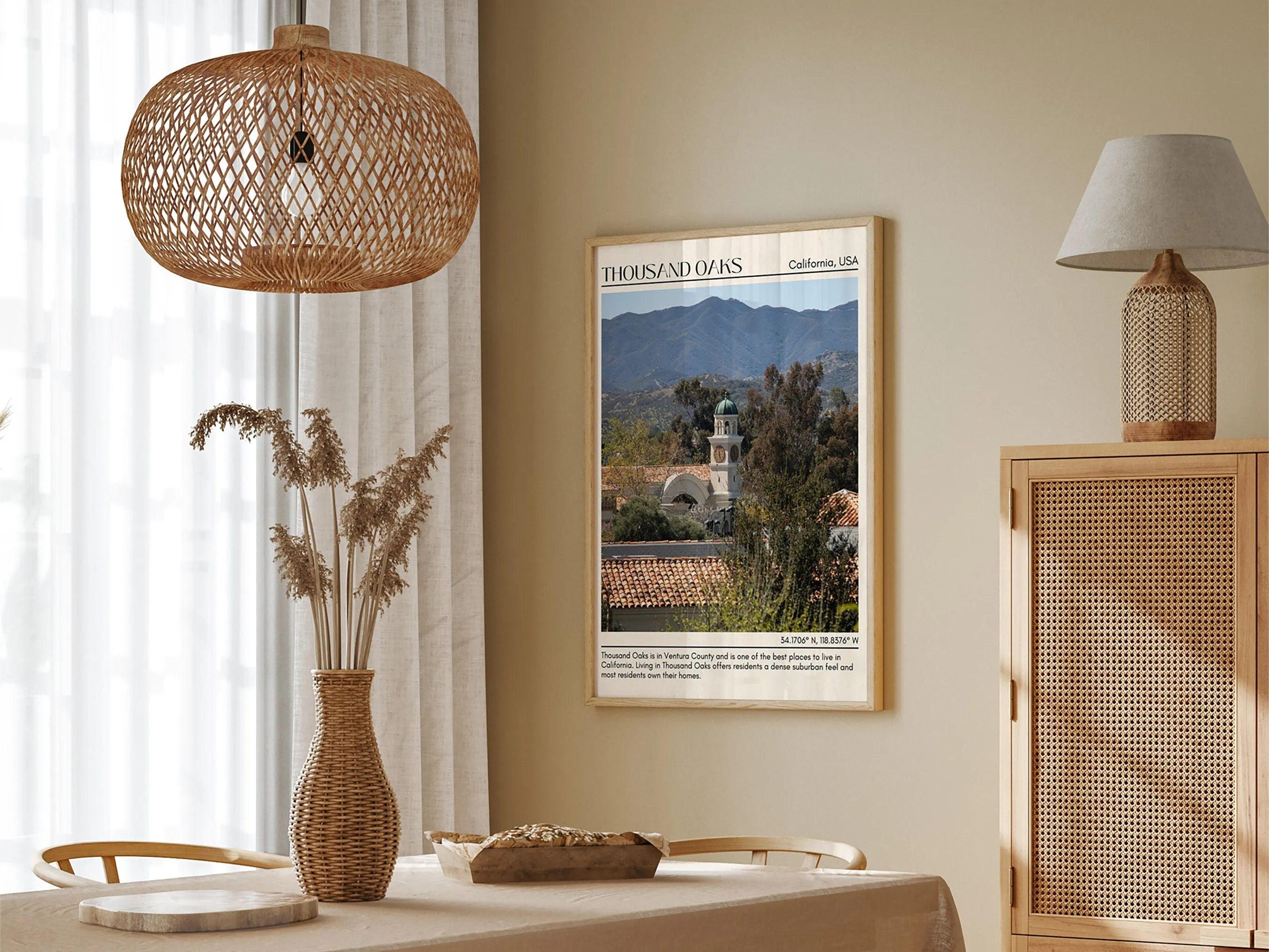 Thousand Oaks Minimal Wall Art, California, USA