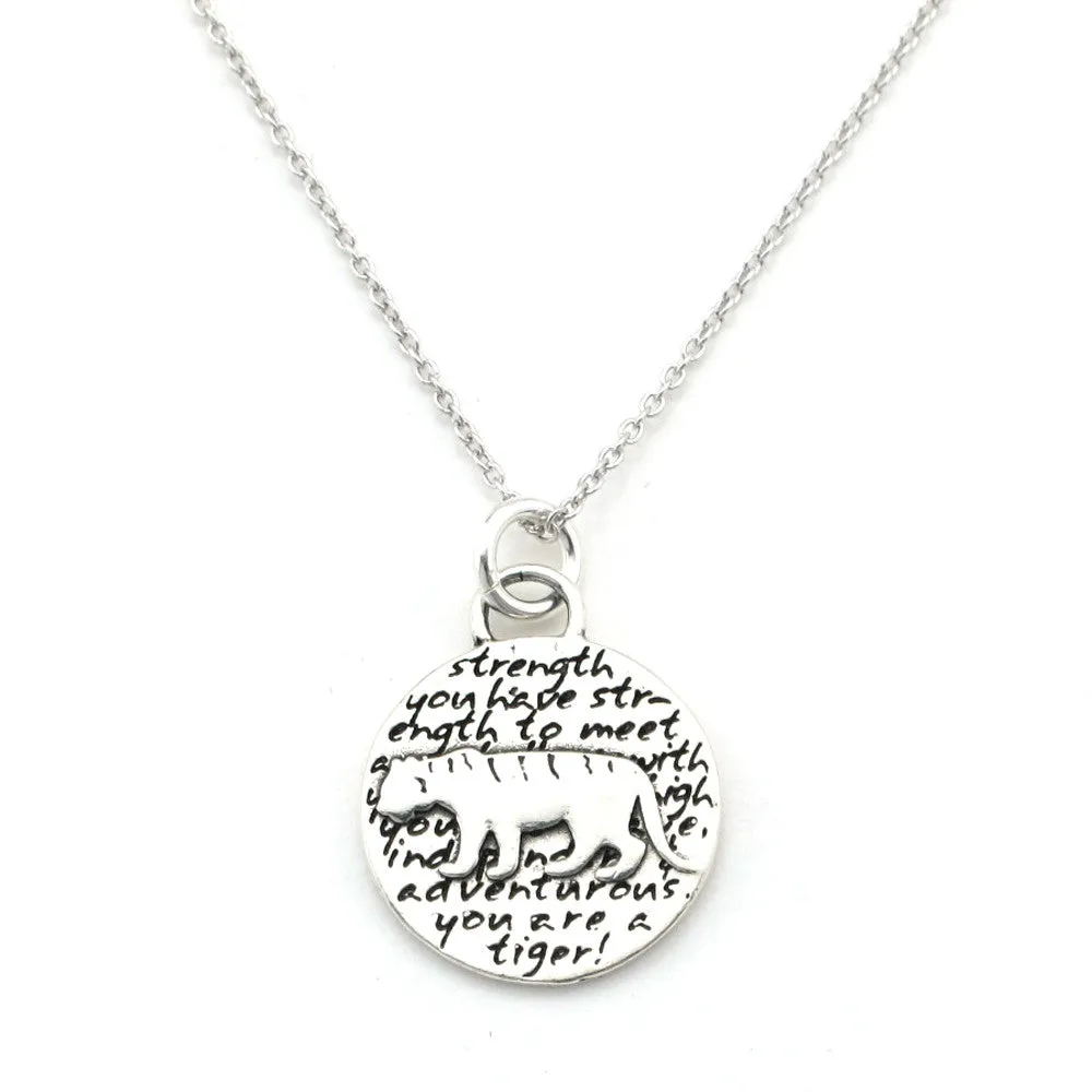Tiger Necklace (Strength)-D105SM