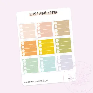 Tiny Square Checklist Stickers