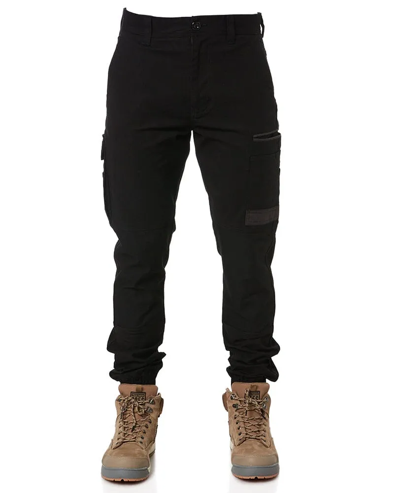 Tradies WP-4 Stretch Cuffed Work Pants 2 Value Pack - Black/Black