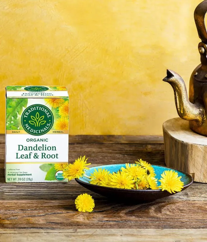 Traditional Medicinals - Organic Dandelion Leaf & Root Tea, 16 Bags