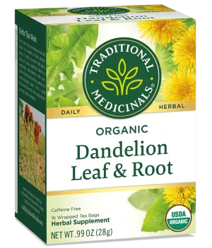 Traditional Medicinals - Organic Dandelion Leaf & Root Tea, 16 Bags