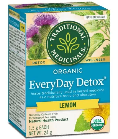 Traditional Medicinals - Organic EverDay Detox Lemon Tea, 16 Bags