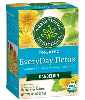 Traditional Medicinals - Organic Everyday Detox, Dandelion, 16 Bags