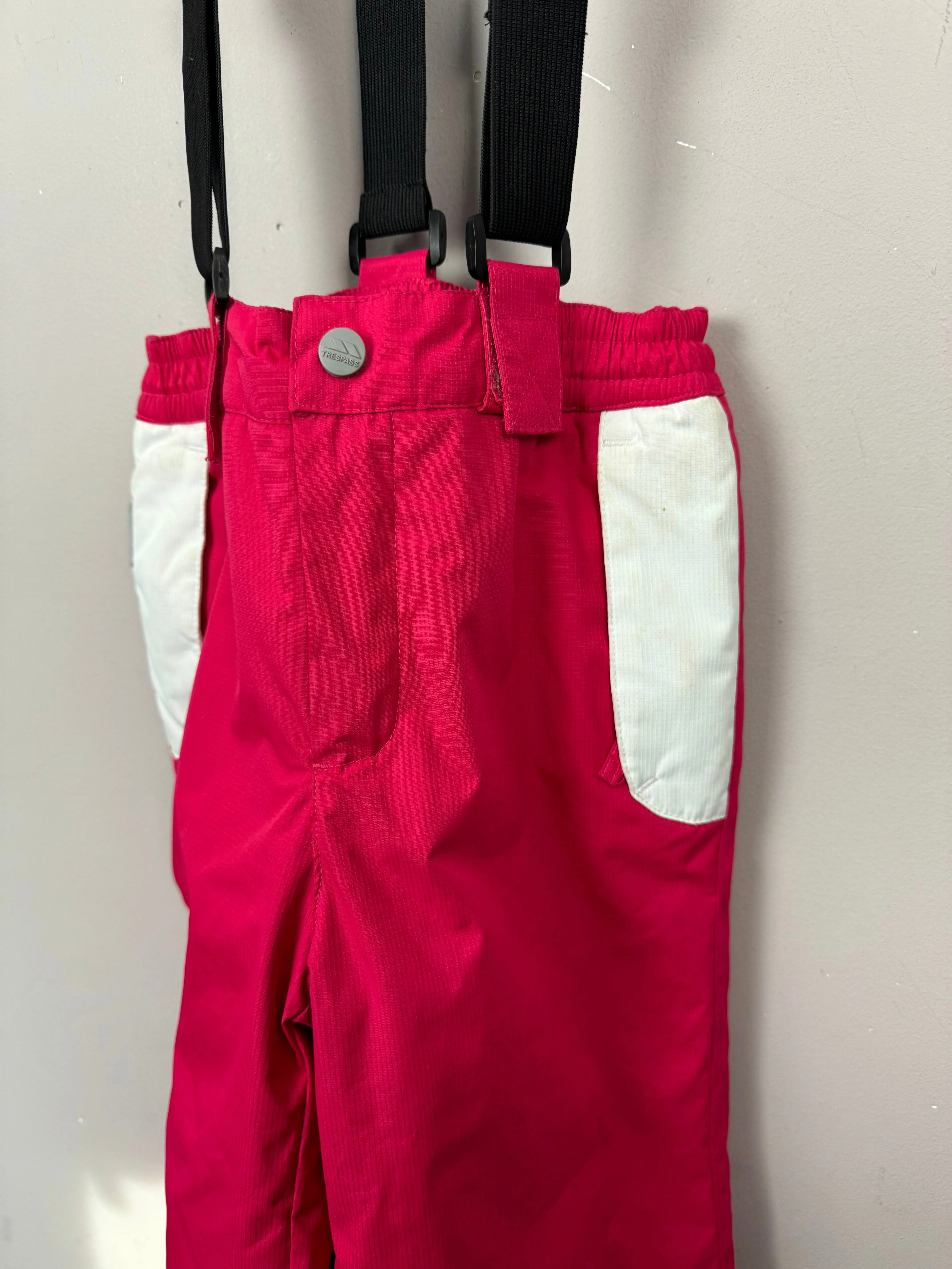 Trespass Pink Snow Trousers 2-3y