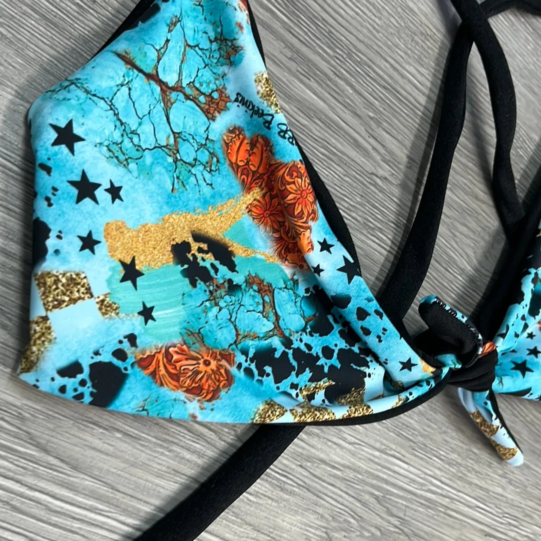 Turquoise Gem Whiskey River Top