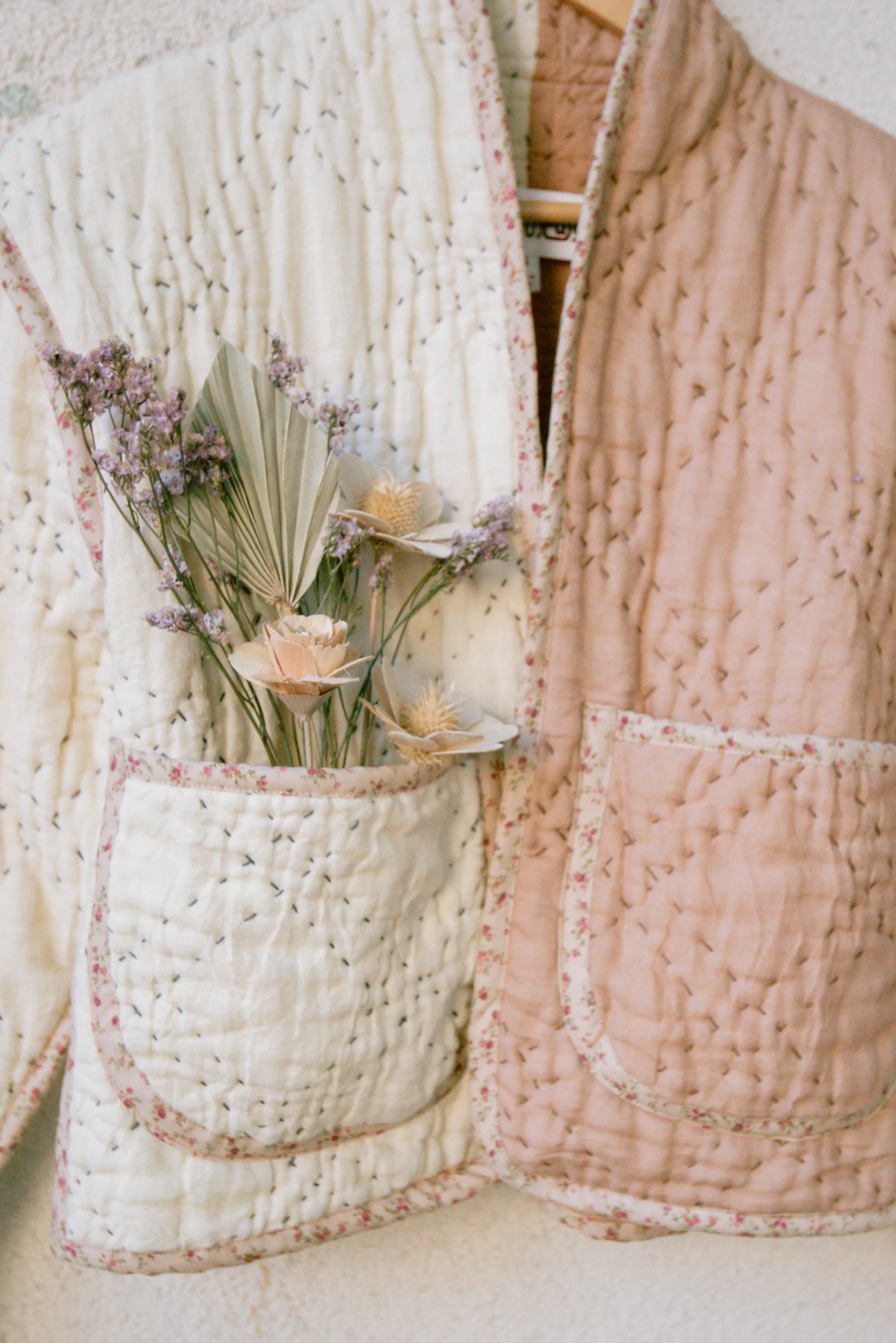 Two-Tone Linen Juniper Cropped Coat (X-Small)