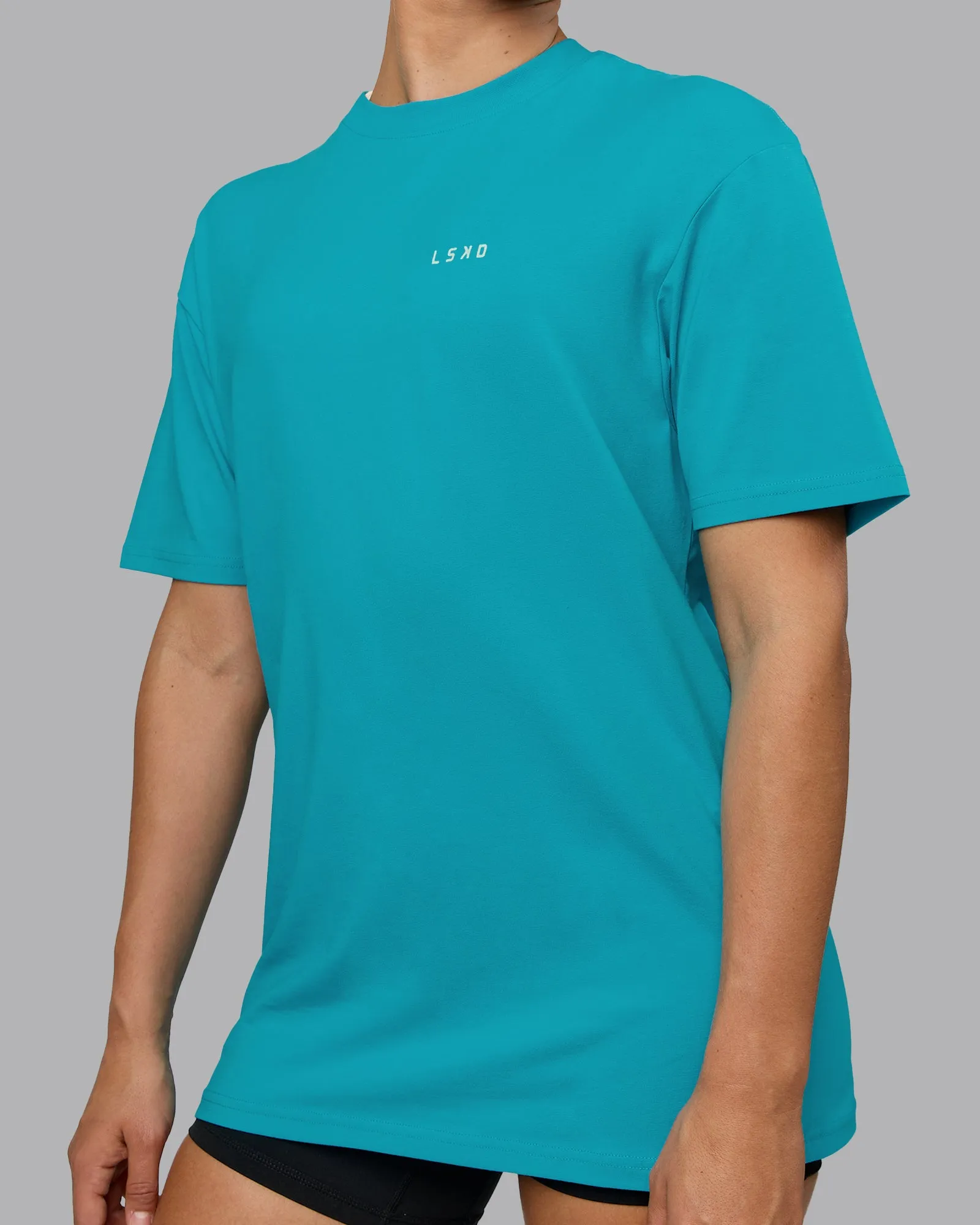 Unisex Enjoy the Journey Value Series FLXCotton Tee Oversize - Bluebird-Surf Spray