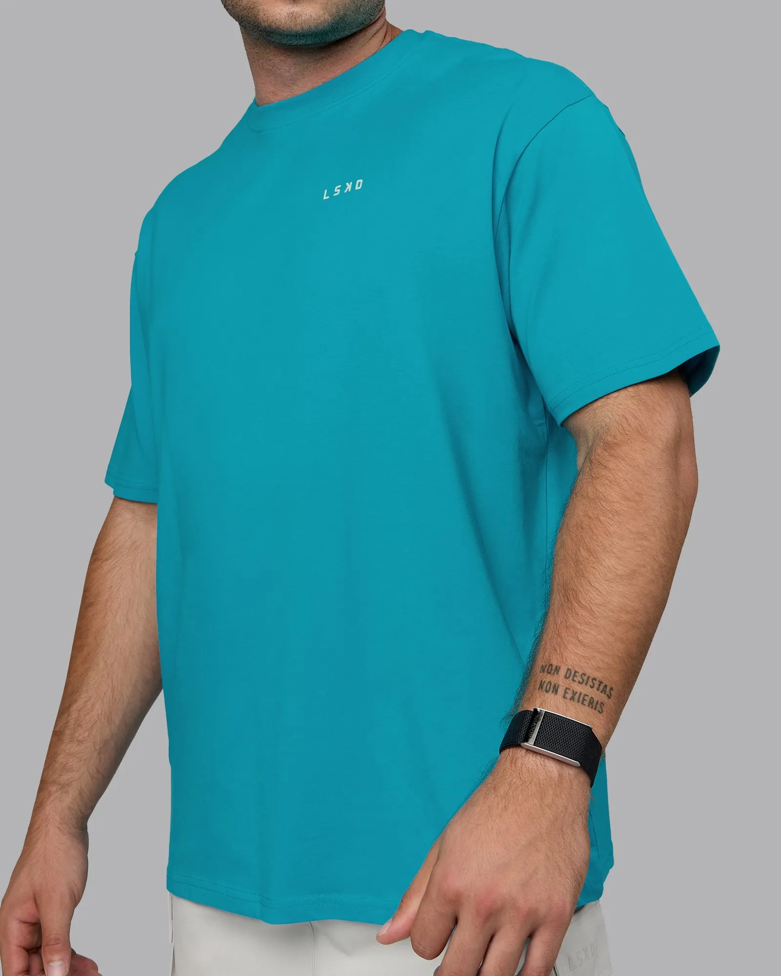 Unisex Enjoy the Journey Value Series FLXCotton Tee Oversize - Bluebird-Surf Spray