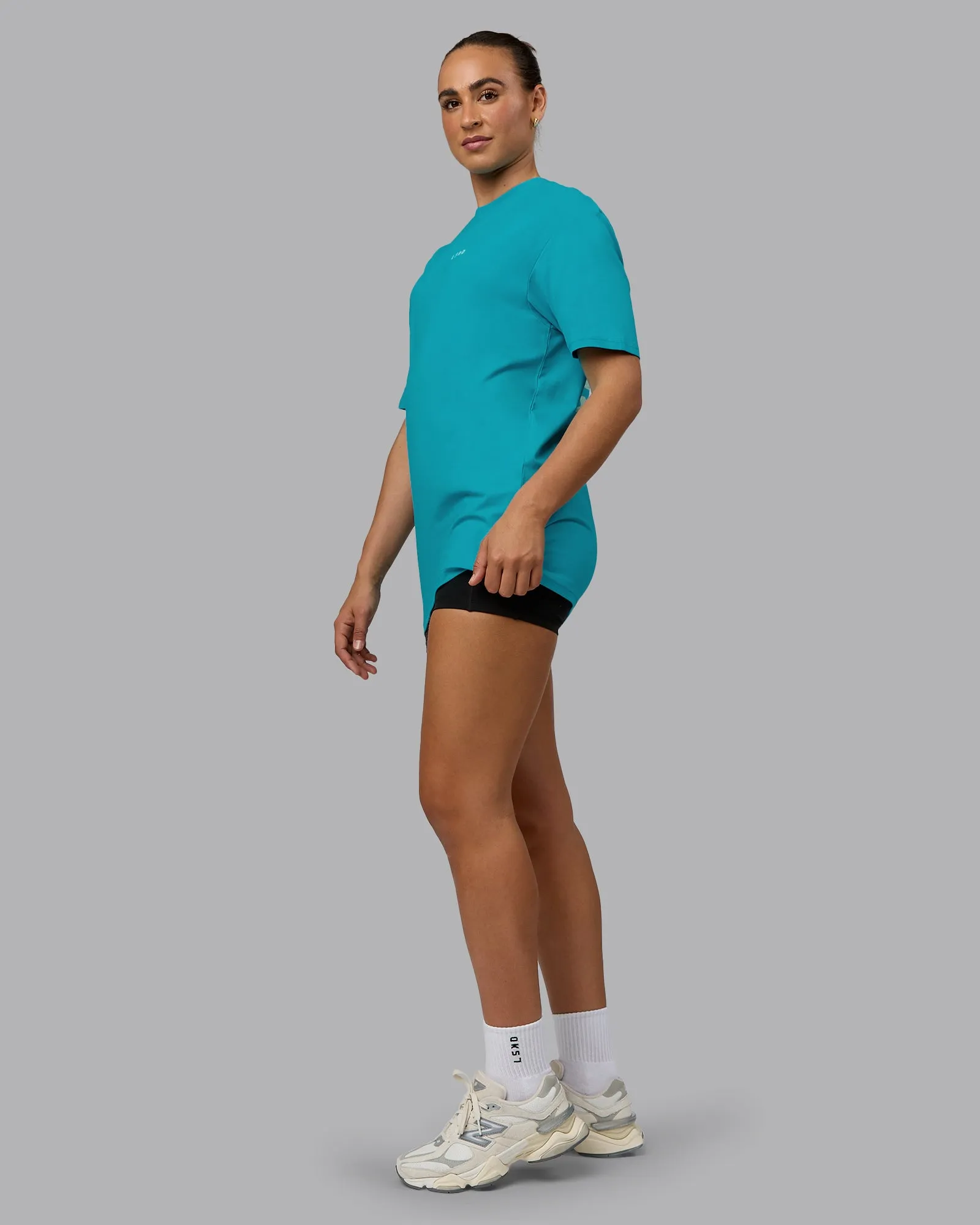 Unisex Enjoy the Journey Value Series FLXCotton Tee Oversize - Bluebird-Surf Spray