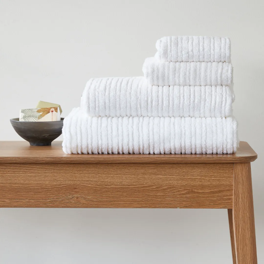 Urban Oasis Bath Towel White