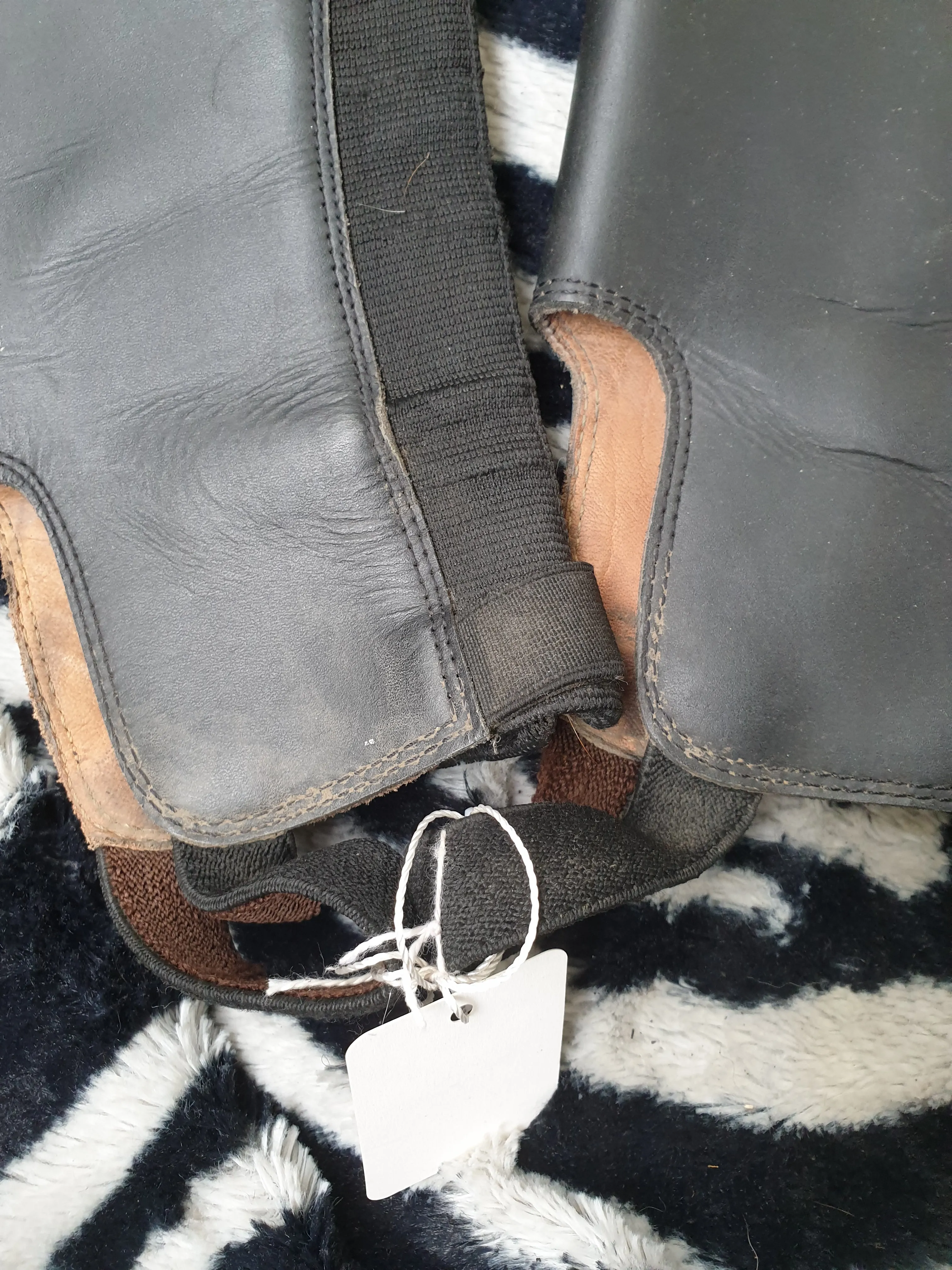 Used Treadstone black leather small adults chaps