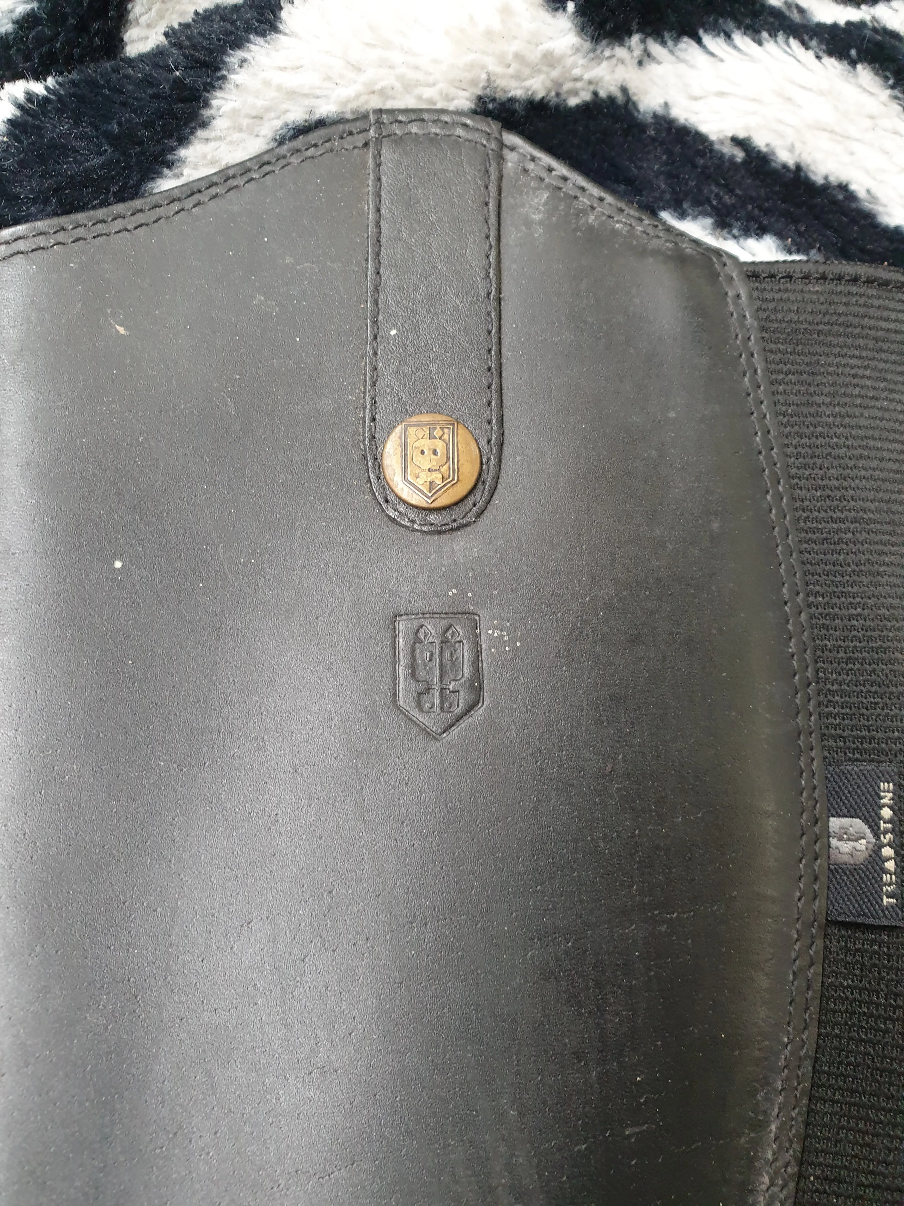 Used Treadstone black leather small adults chaps