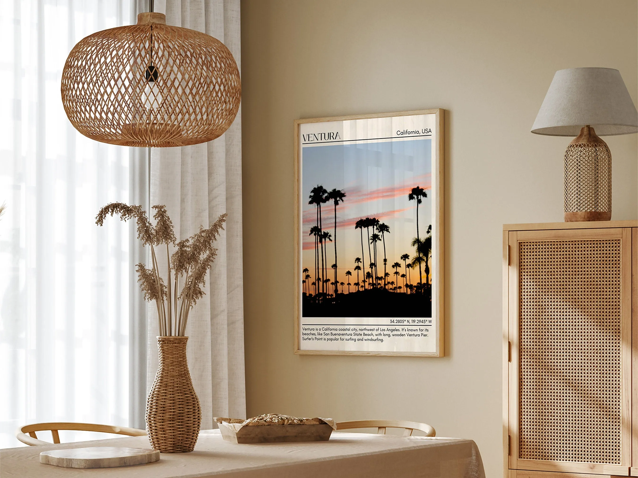 Ventura Minimal Wall Art, California, USA