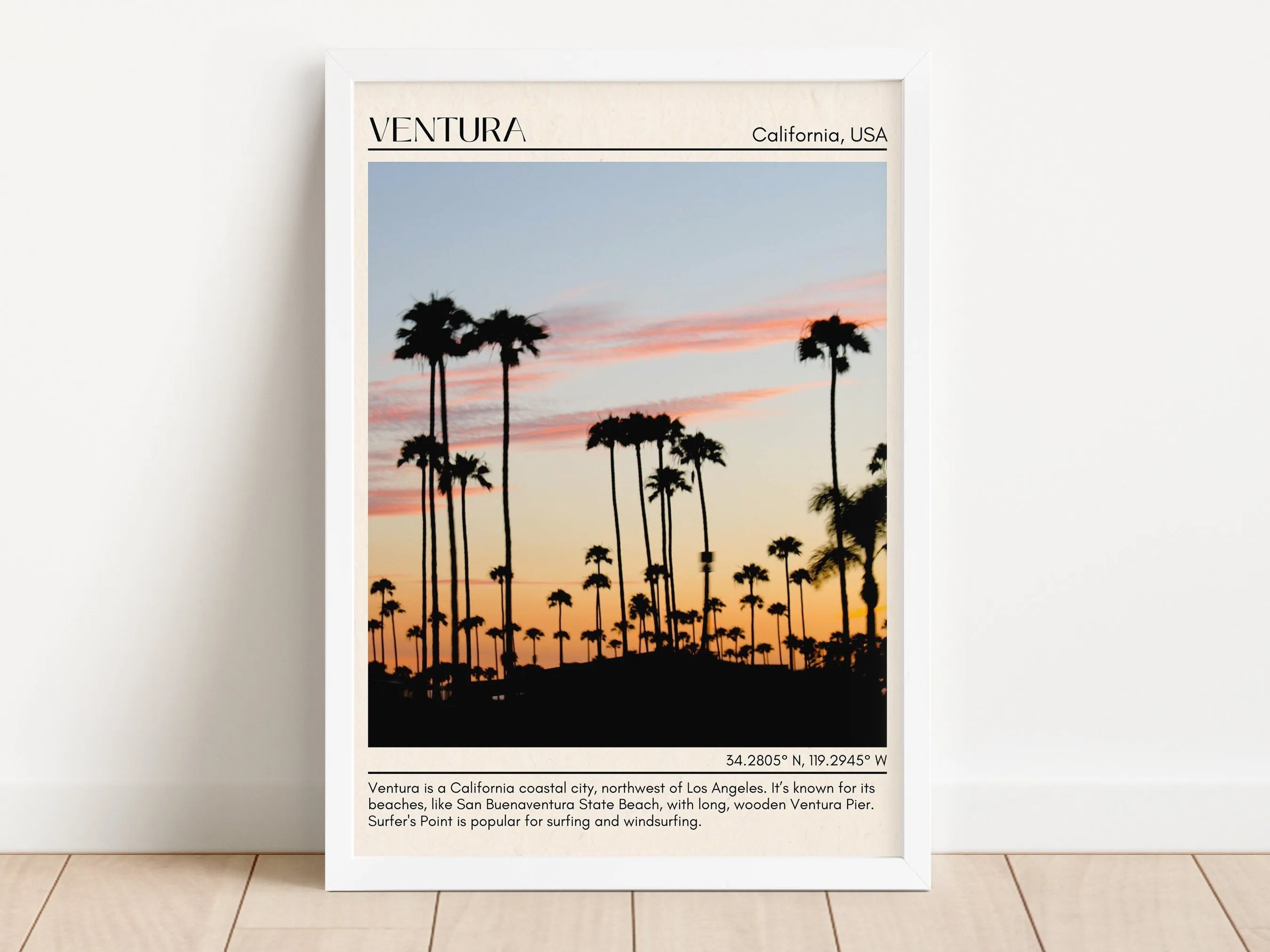 Ventura Minimal Wall Art, California, USA