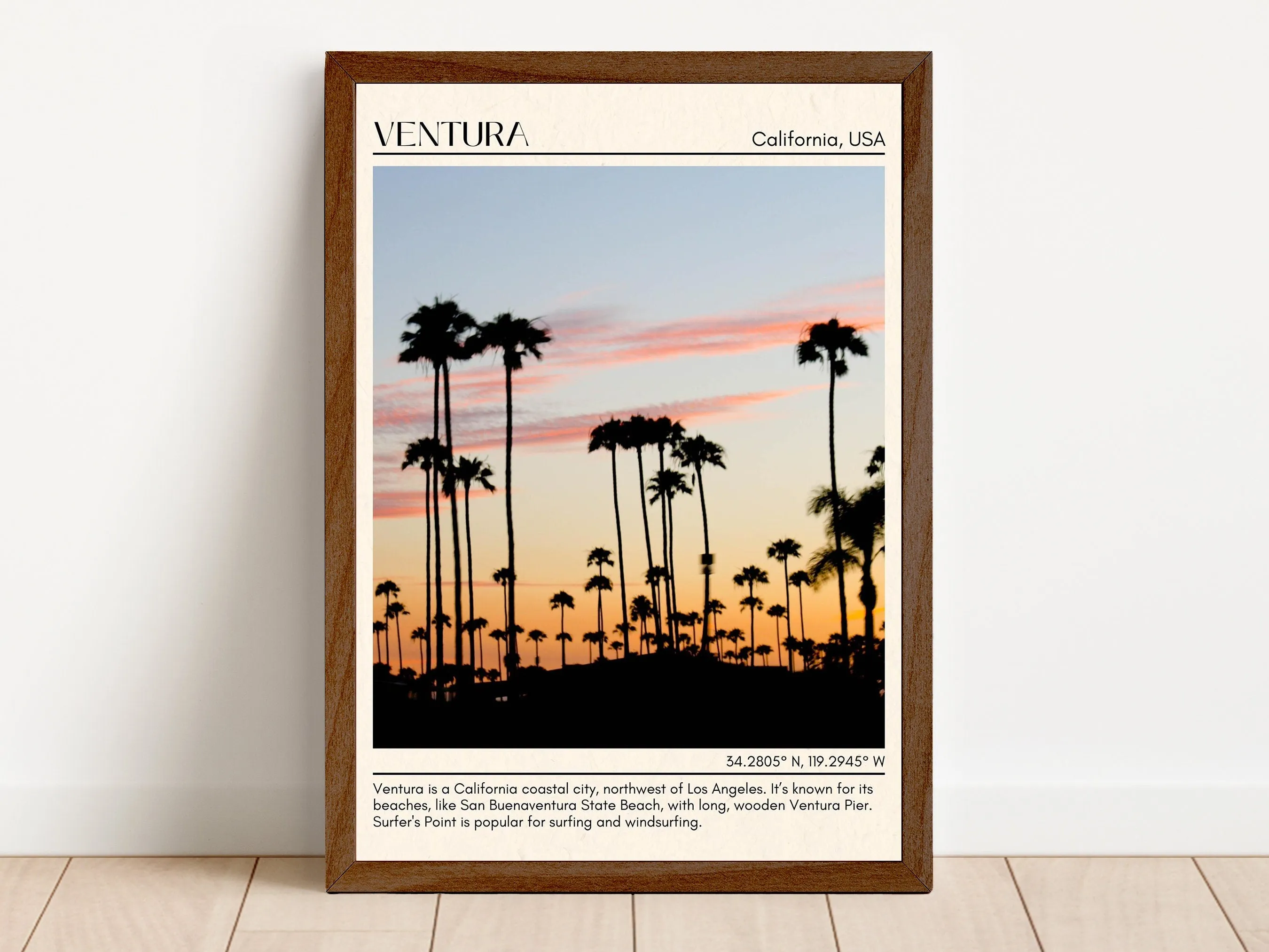 Ventura Minimal Wall Art, California, USA