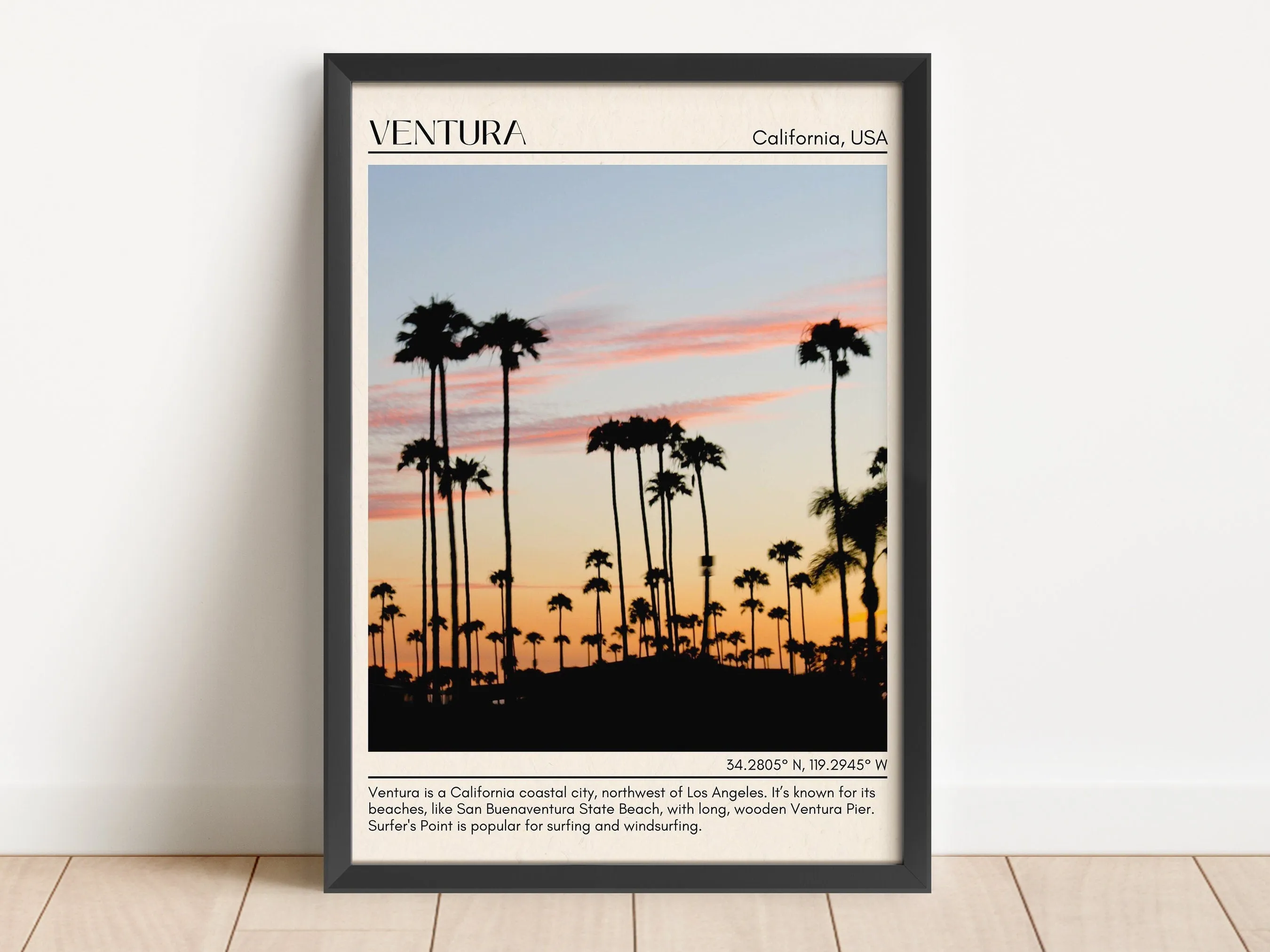 Ventura Minimal Wall Art, California, USA