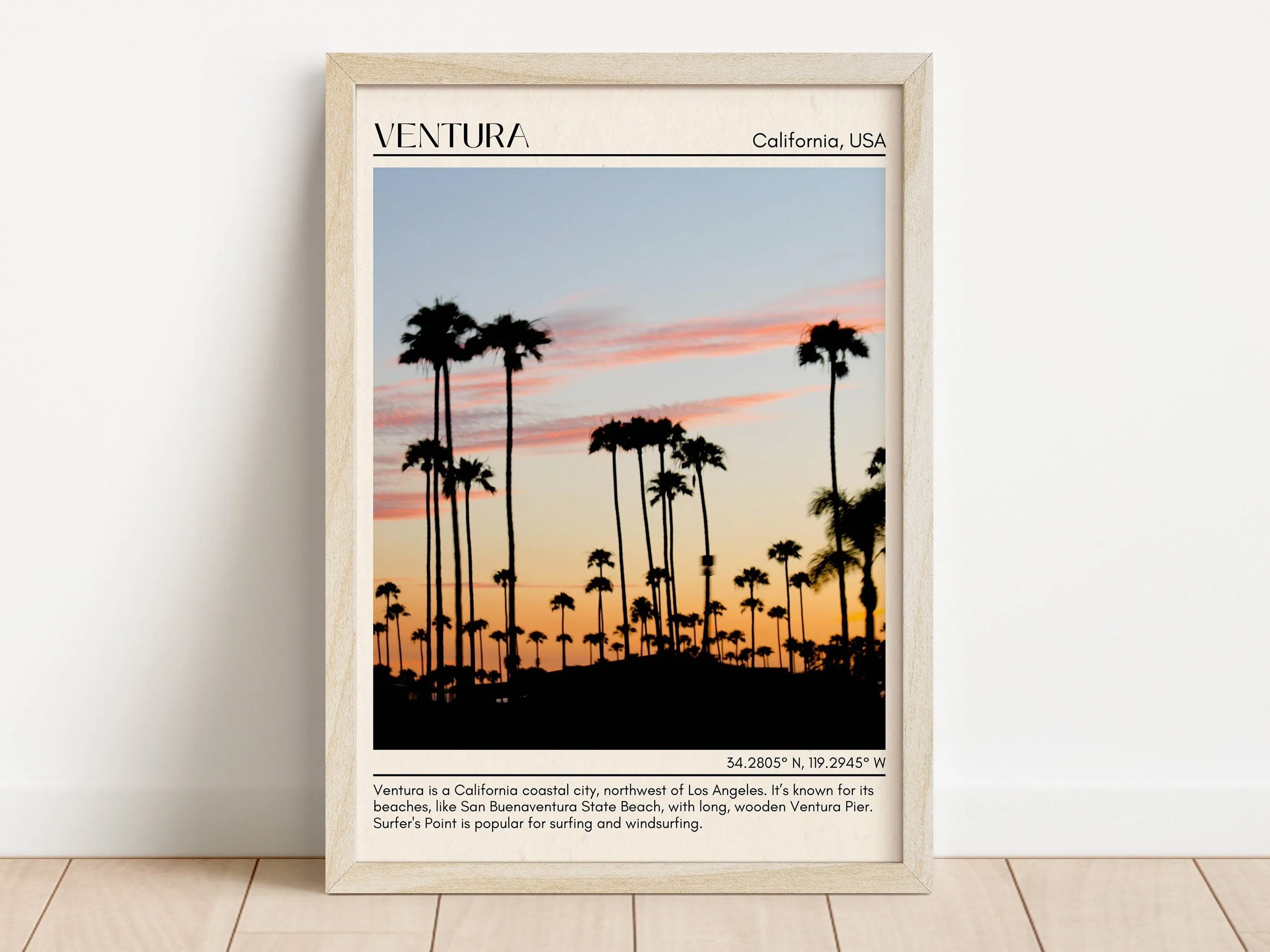 Ventura Minimal Wall Art, California, USA