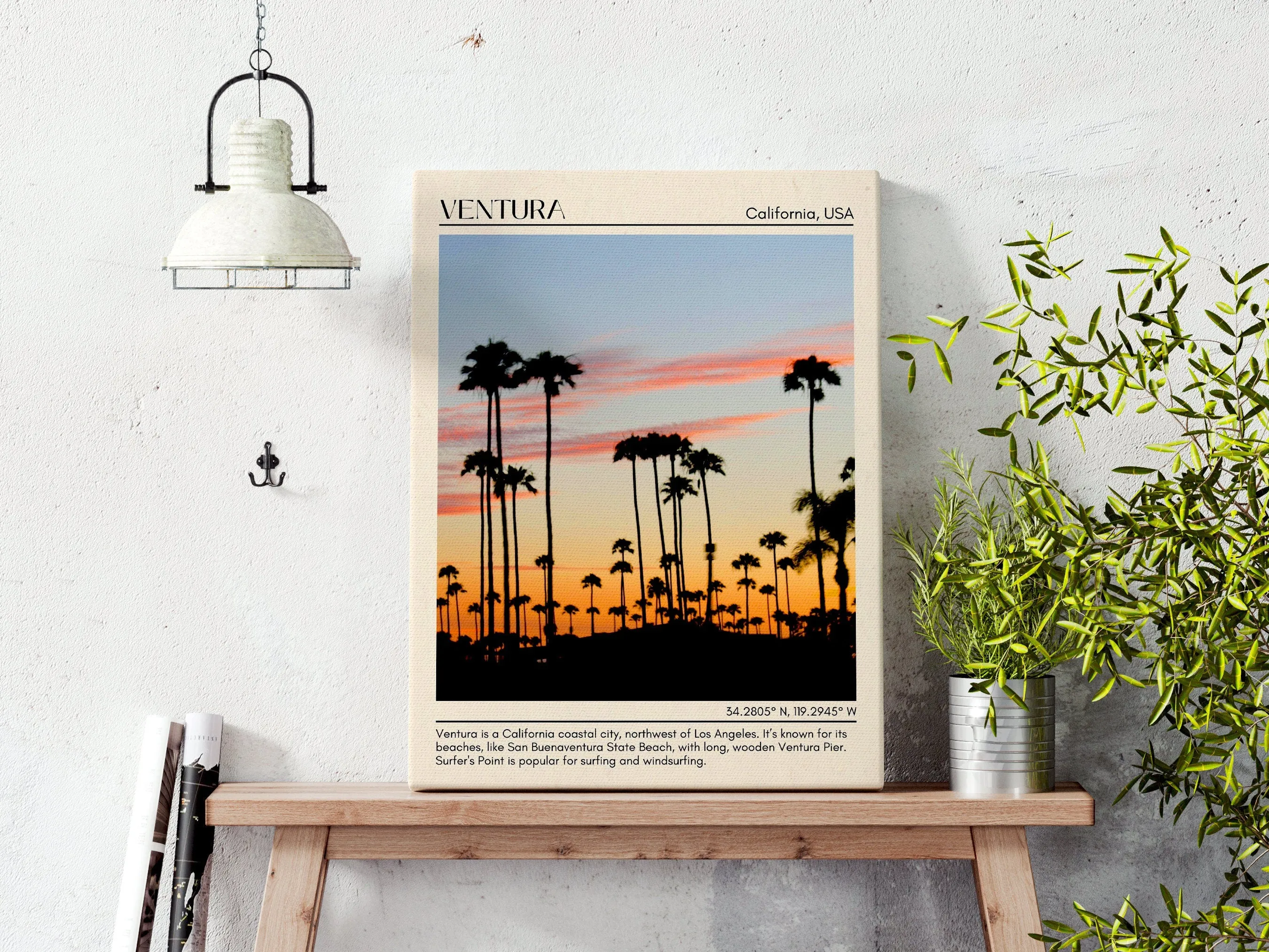 Ventura Minimal Wall Art, California, USA