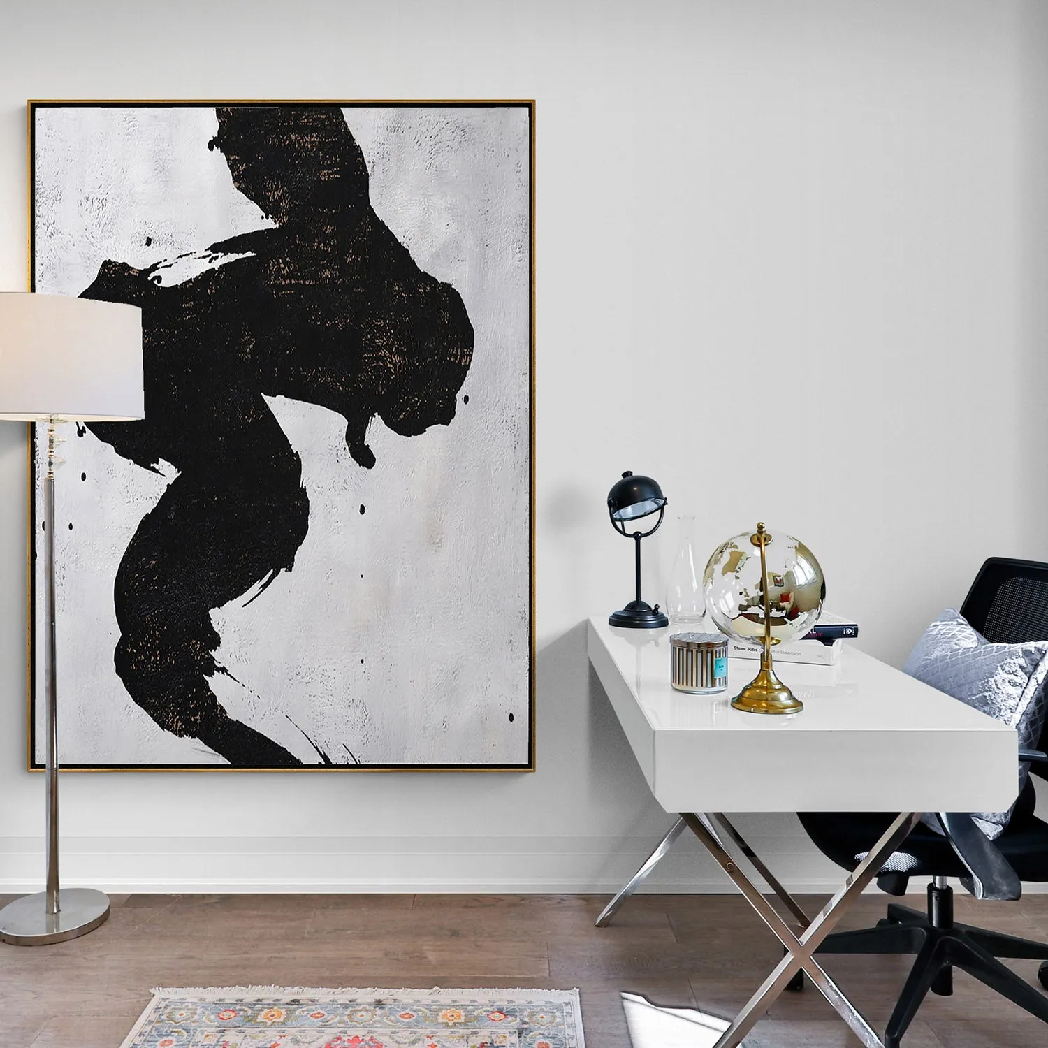 Vertical abstract painting H28V