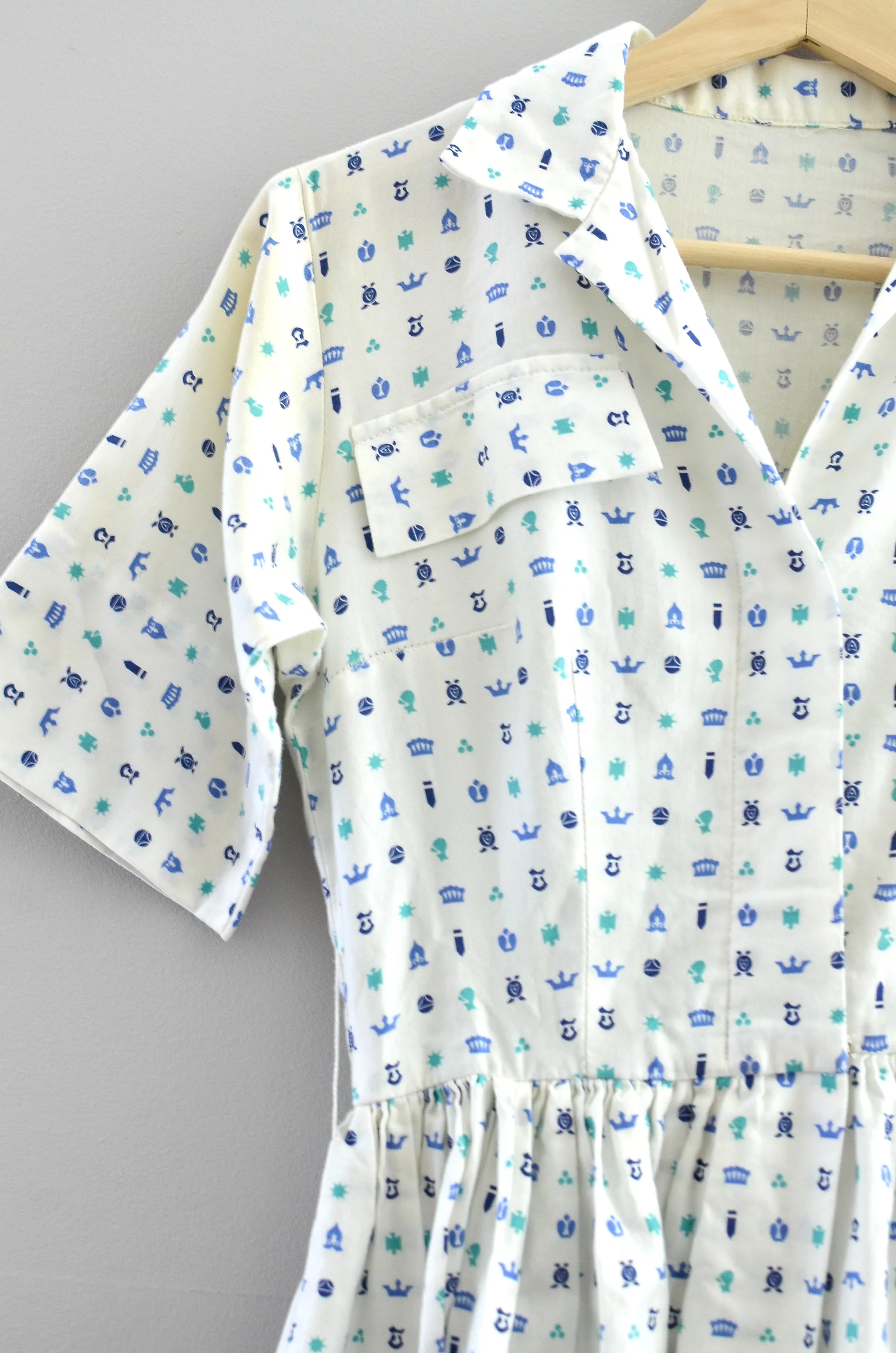 Vintage 1950s Novelty Dress  ⎮ Small